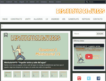 Tablet Screenshot of desarrollodejuegos.com